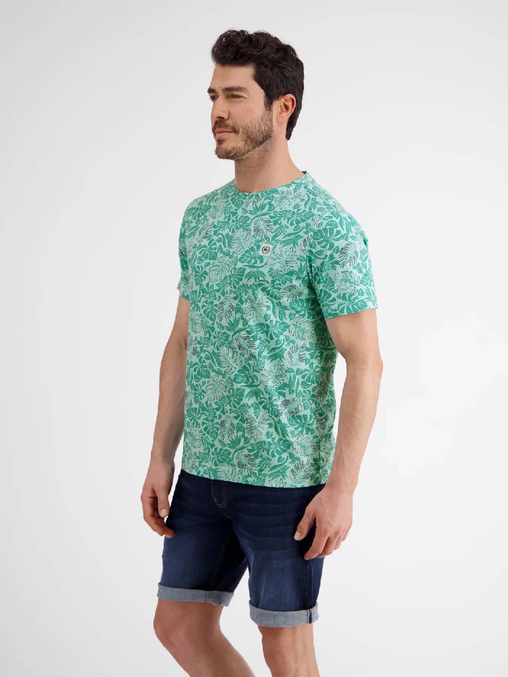 Lerros 2453066 K12 T-Shirt/Serafino 1/2 Arm (410 Iced Mint)