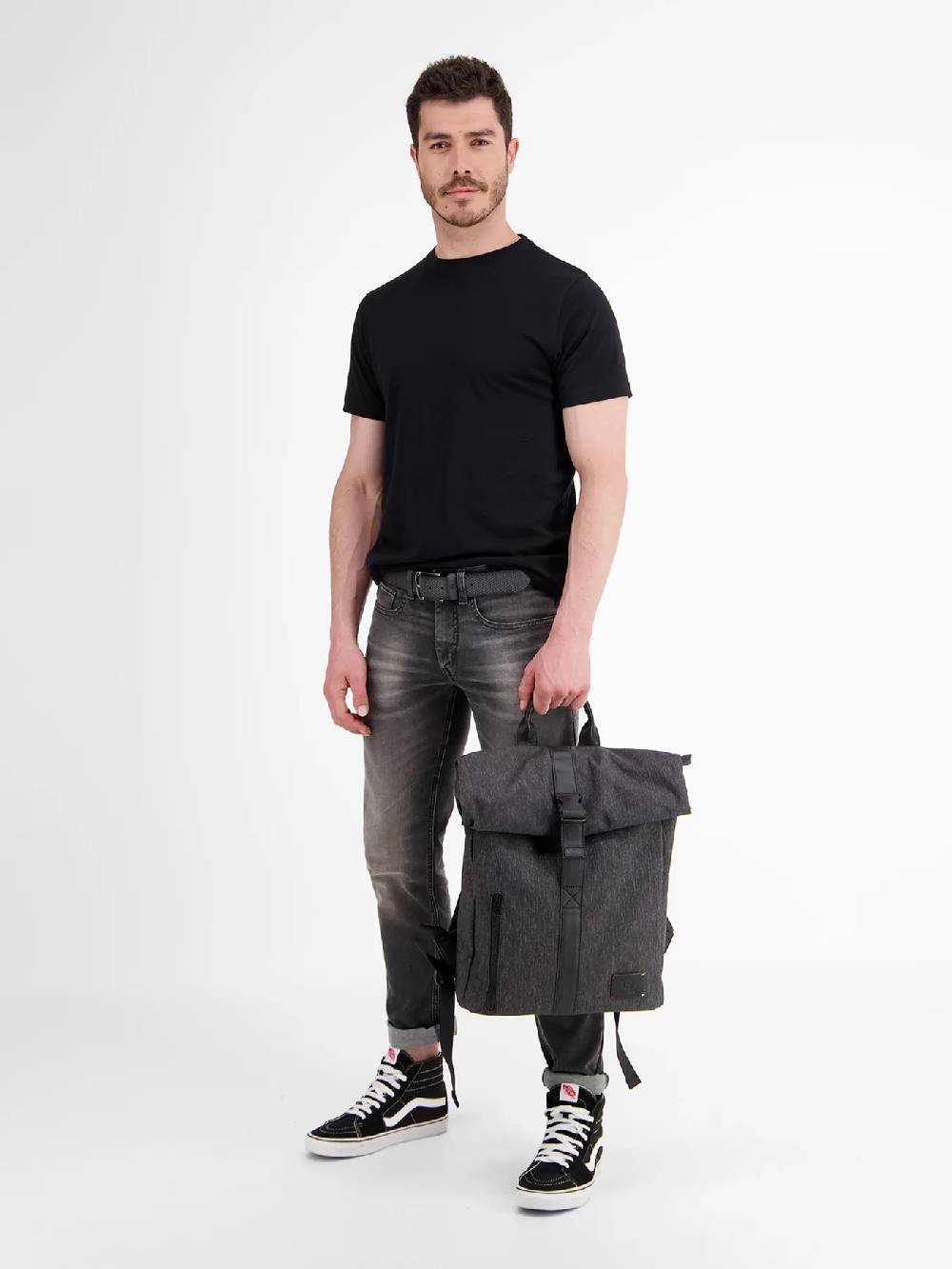 Lerros 5002016 RUGZAK IN BASIC STIJL (262 ASPHALT GREY)