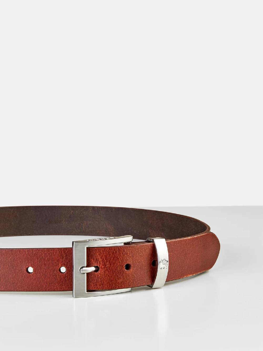 Lerros 5003007 RIEM MET METALEN ELEMENTEN (740 COGNAC)