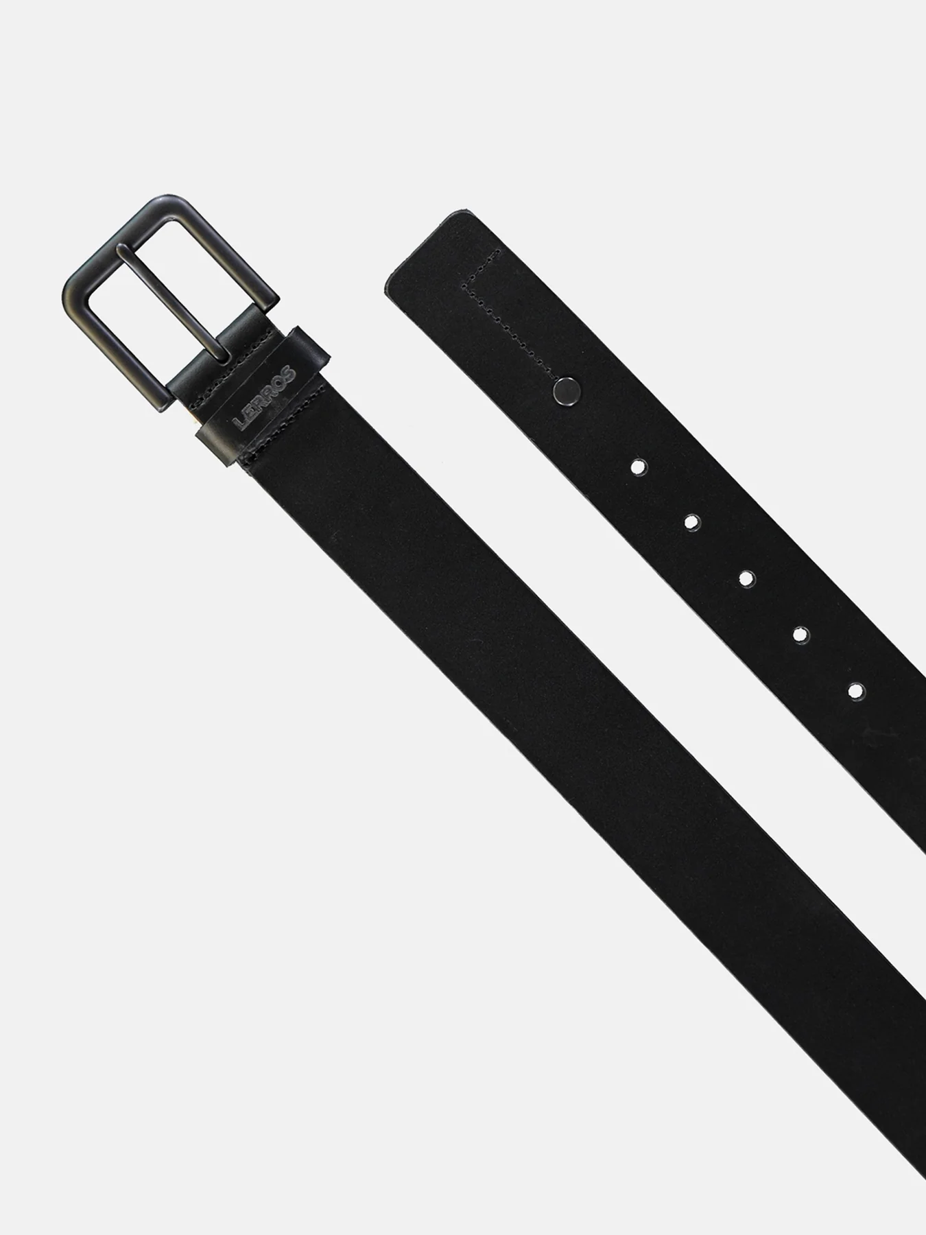 Lerros 5003018 LEREN RIEM MATTHEW MET ZWARTE GESP (290 BLACK)