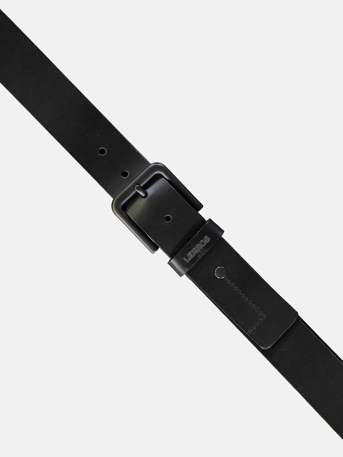 Lerros 5003018 LEREN RIEM MATTHEW MET ZWARTE GESP (290 BLACK)