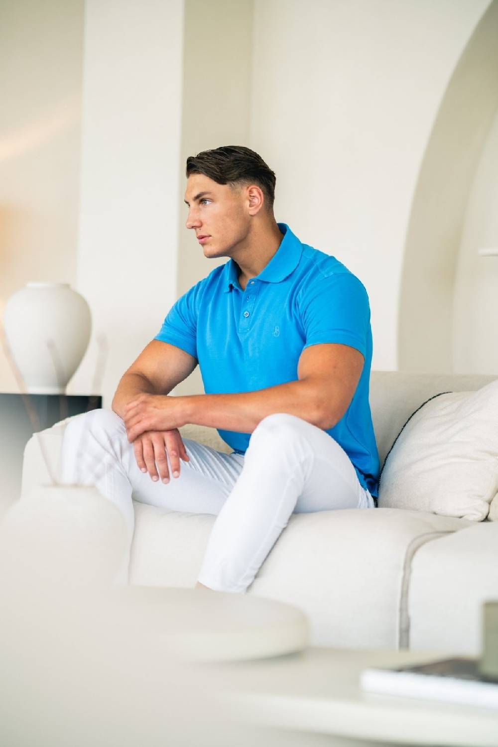 Boogaerts MAX PIQUE POLO BLUE