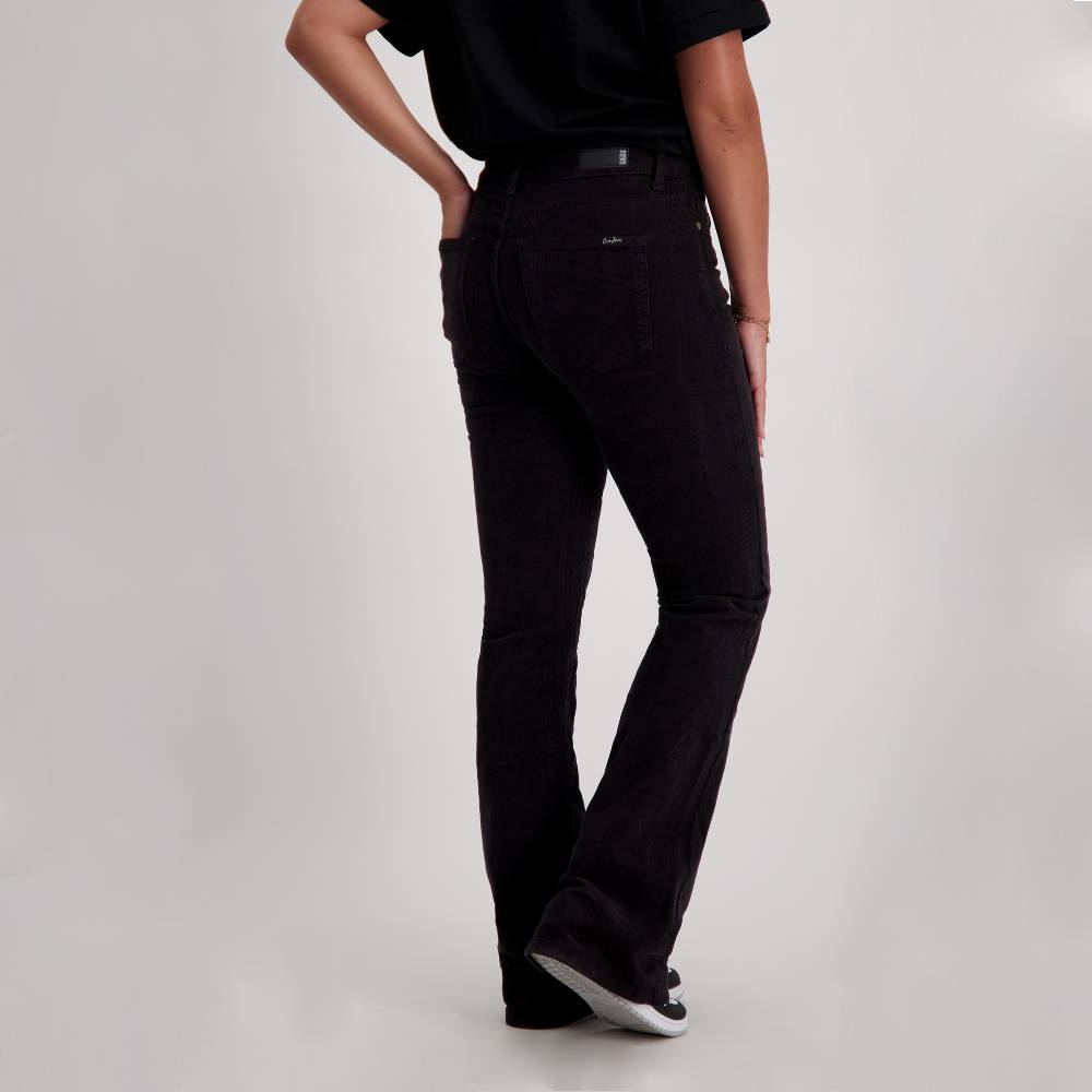 Cars Jeans Desiree Flare Corduroy Black (01 Black)