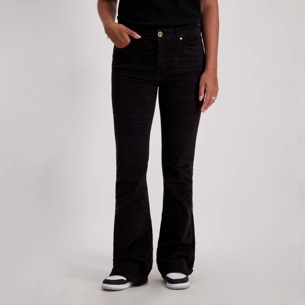 Cars Jeans Desiree Flare Corduroy Black (01 Black)