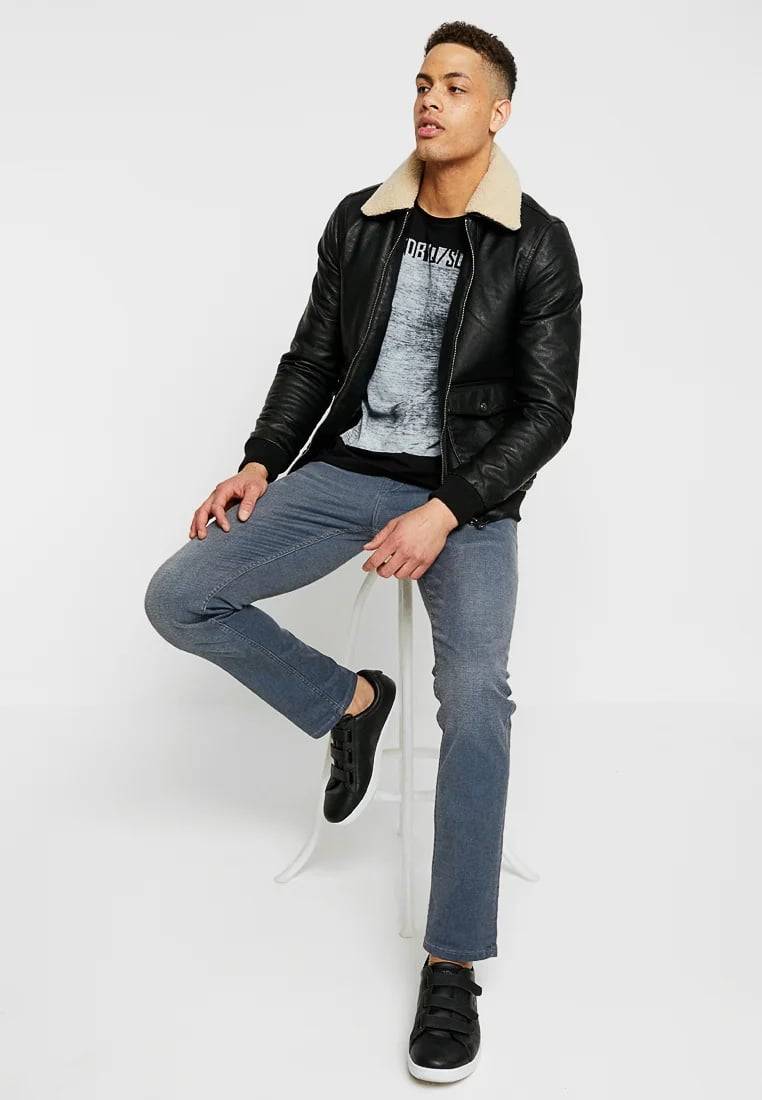 Cars Jeans Henlow Regular Coated Grey Blue