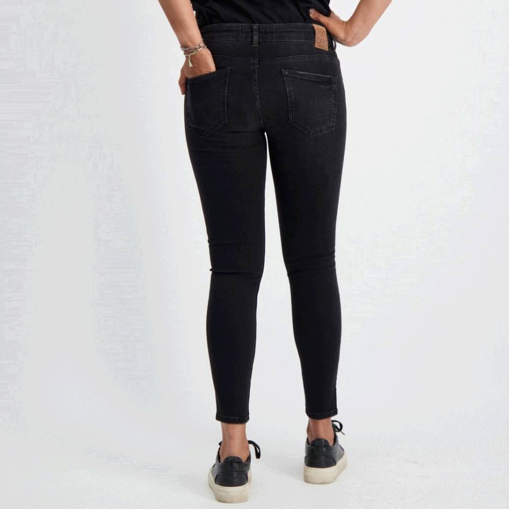 Cars Jeans MAREN Skinny Emb. Black Twill