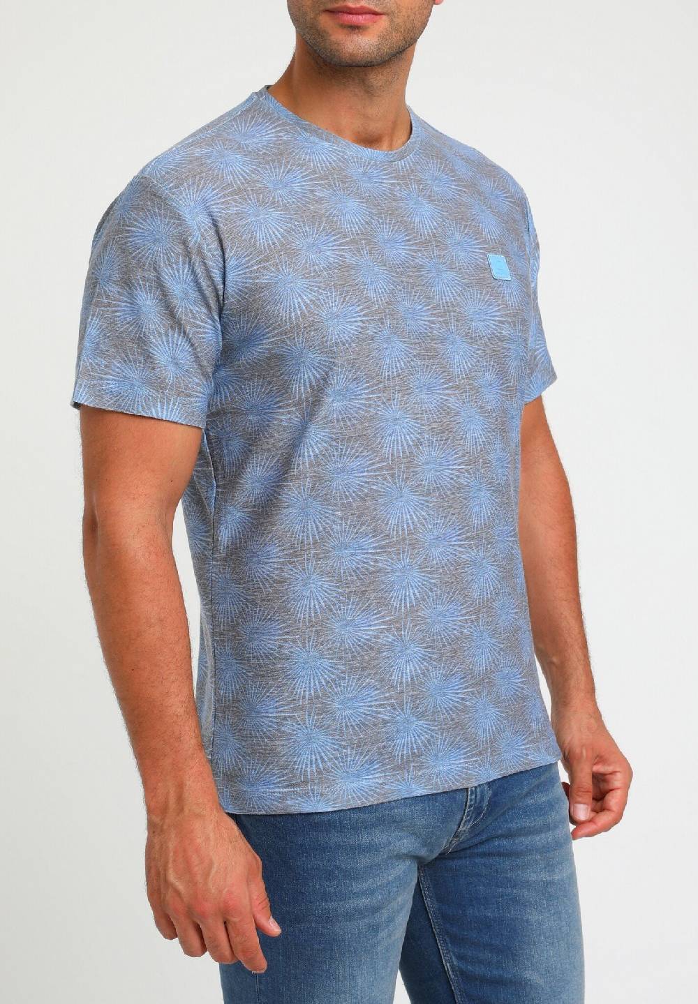 Gabbiano 154540 Tile Blue T-shirt Print