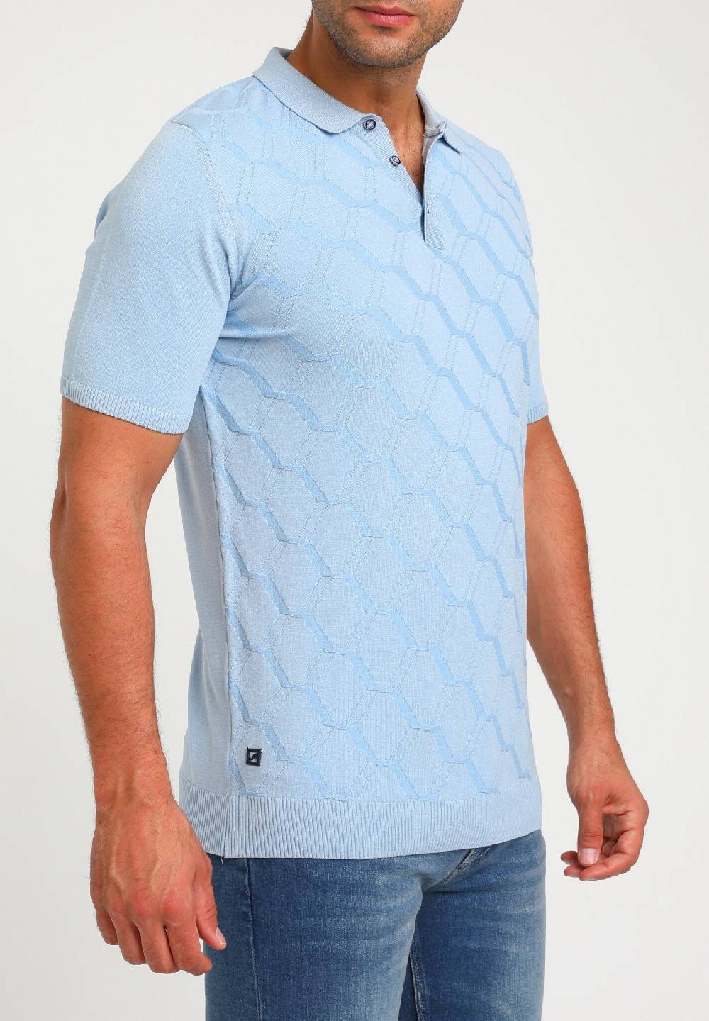 Gabbiano 234524 Tile Blue Polo