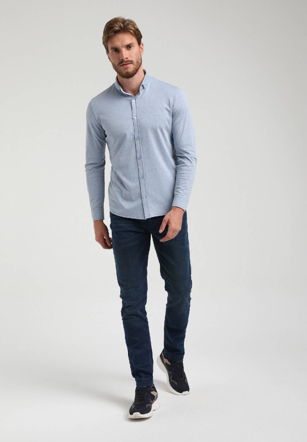 Gabbiano 333510 Premium Overhemd (Blue Rock 356)