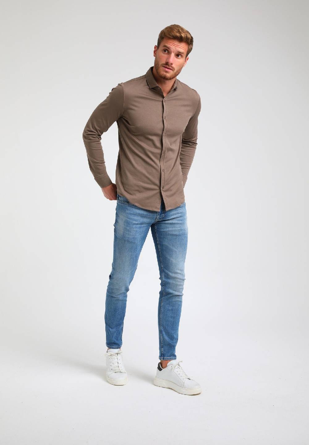 Gabbiano 333510 Premium Overhemd (Deep Taupe 4444)