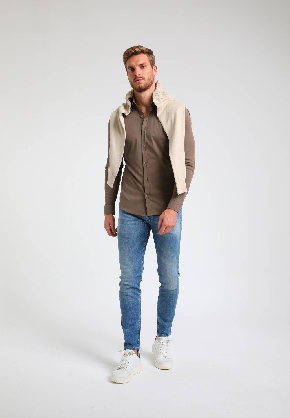 Gabbiano 333510 Premium Overhemd (Deep Taupe 4444)