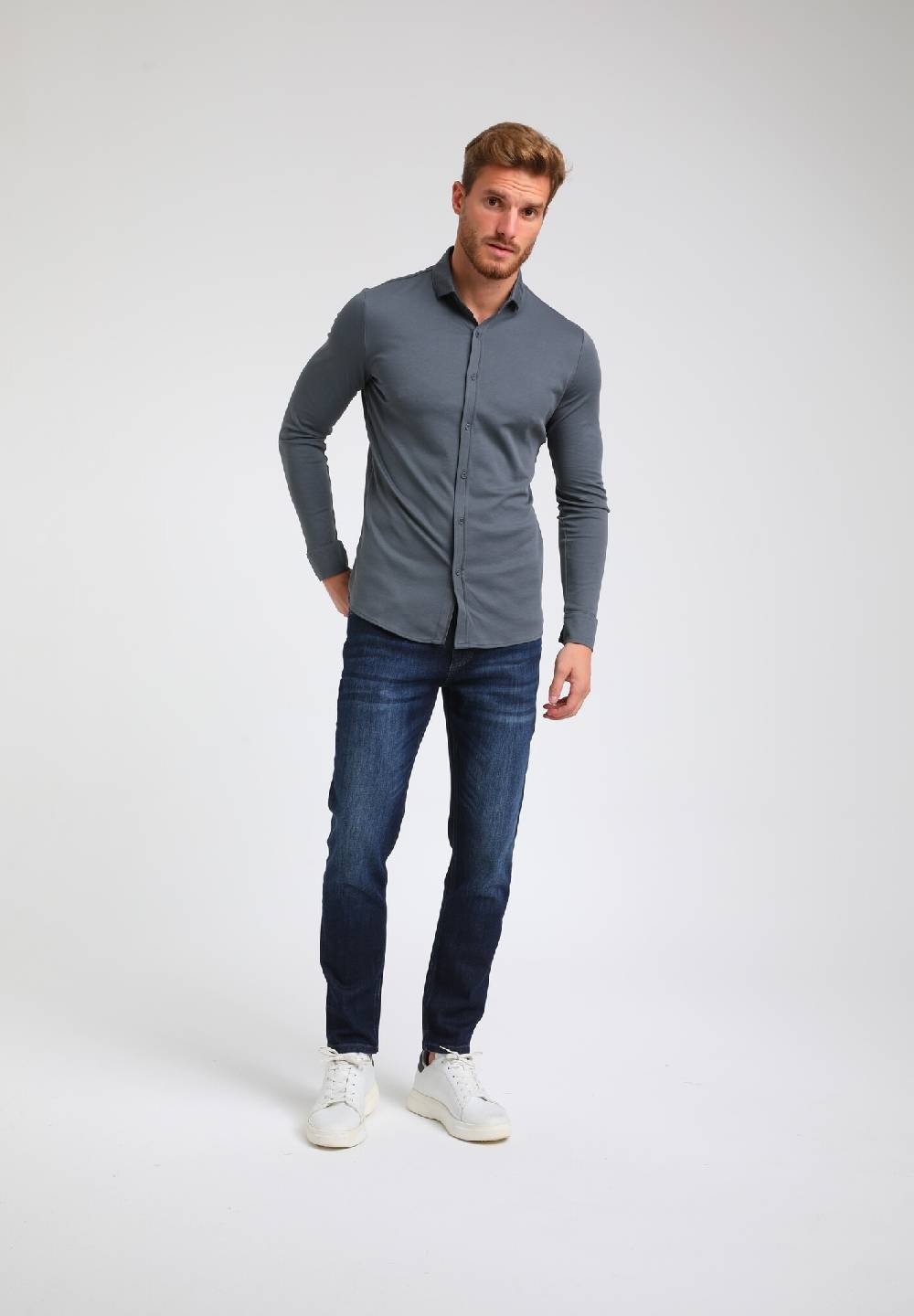 Gabbiano 333510 Premium Overhemd (Steel Blue 3444)