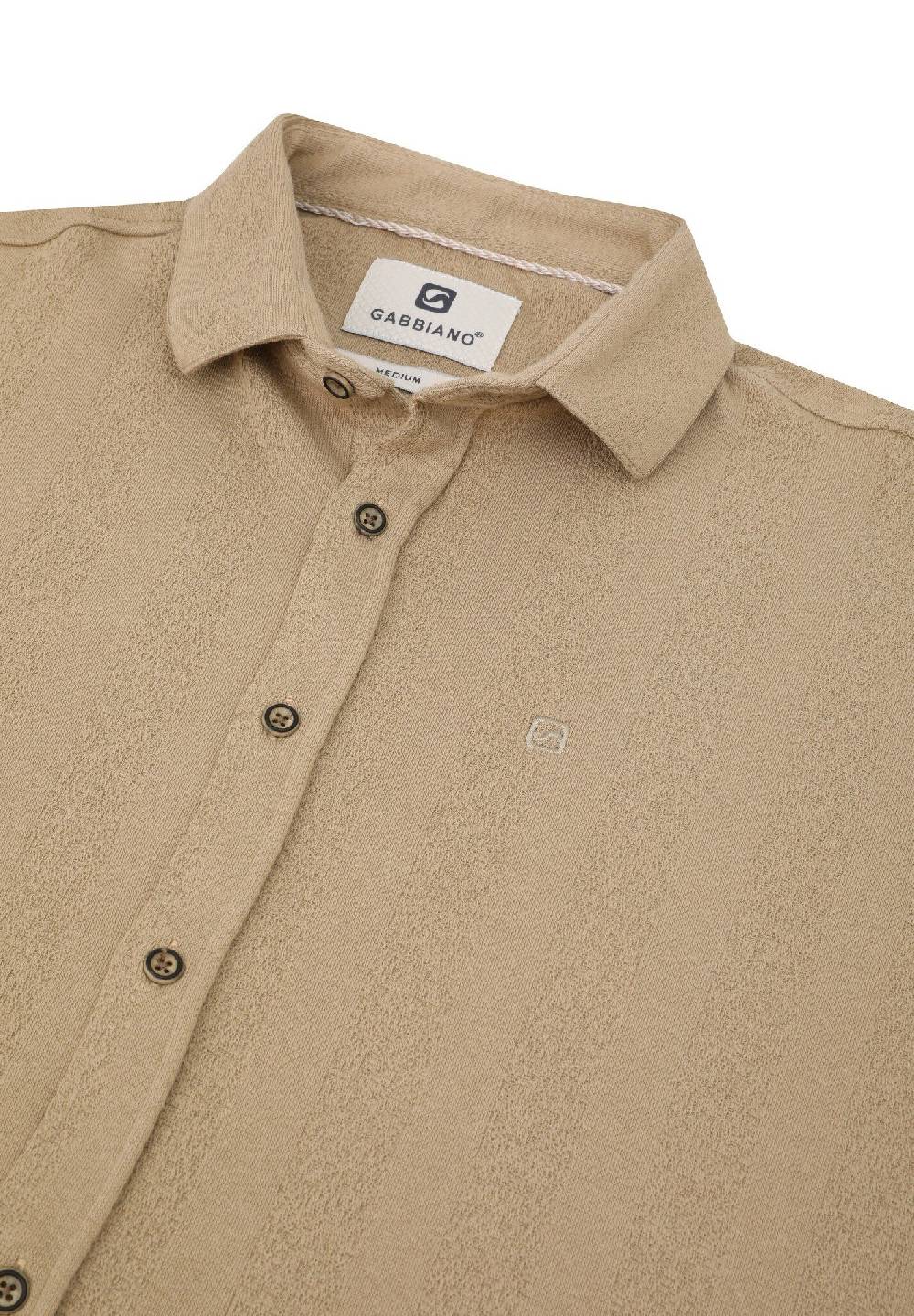 Gabbiano 334542 Korte Mouw Hemd 411 Latte Brown