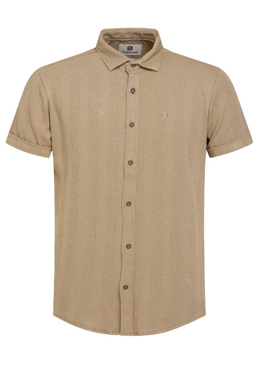 Gabbiano 334542 Korte Mouw Hemd 411 Latte Brown