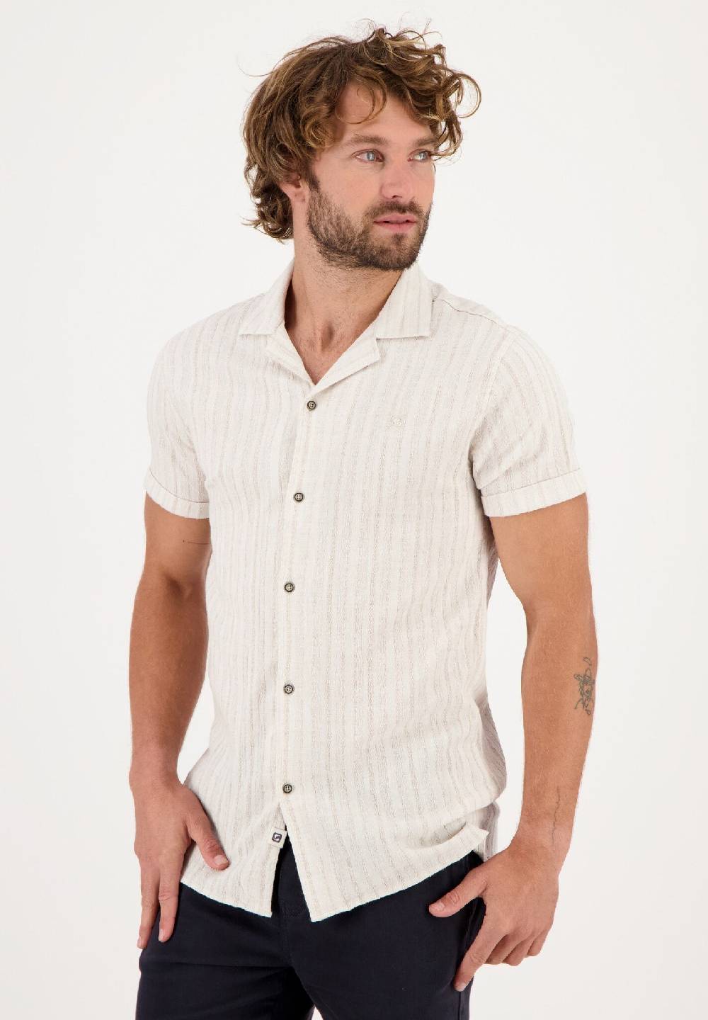 Gabbiano 334553 Korte Mouw Hemd 1 Beige