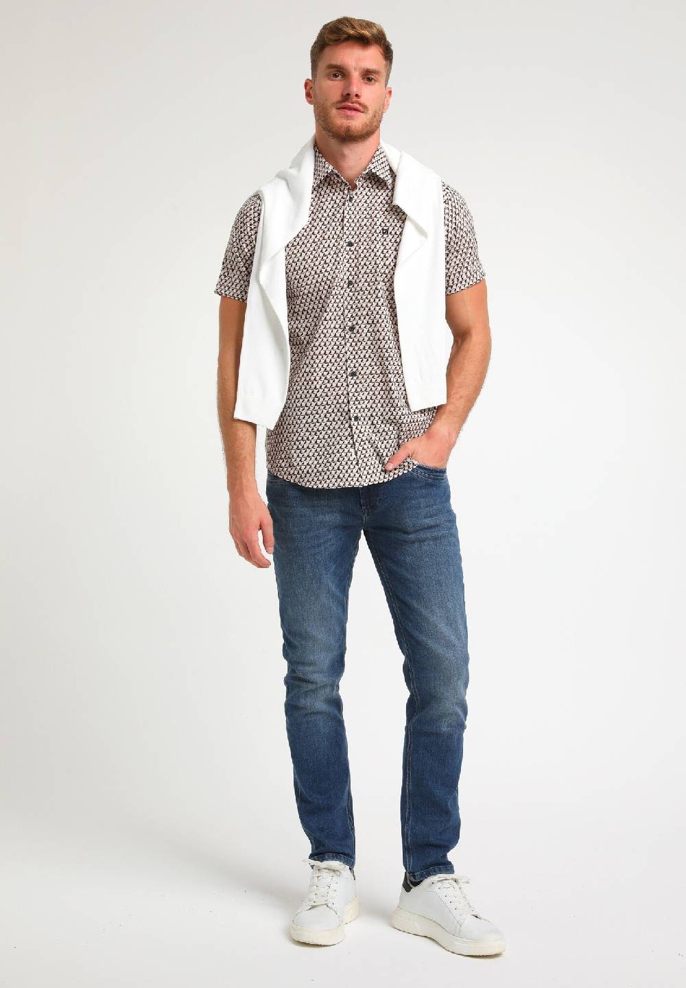 Gabbiano 334930 KORT MOUW HEMD (719 DUSTY CORAL)