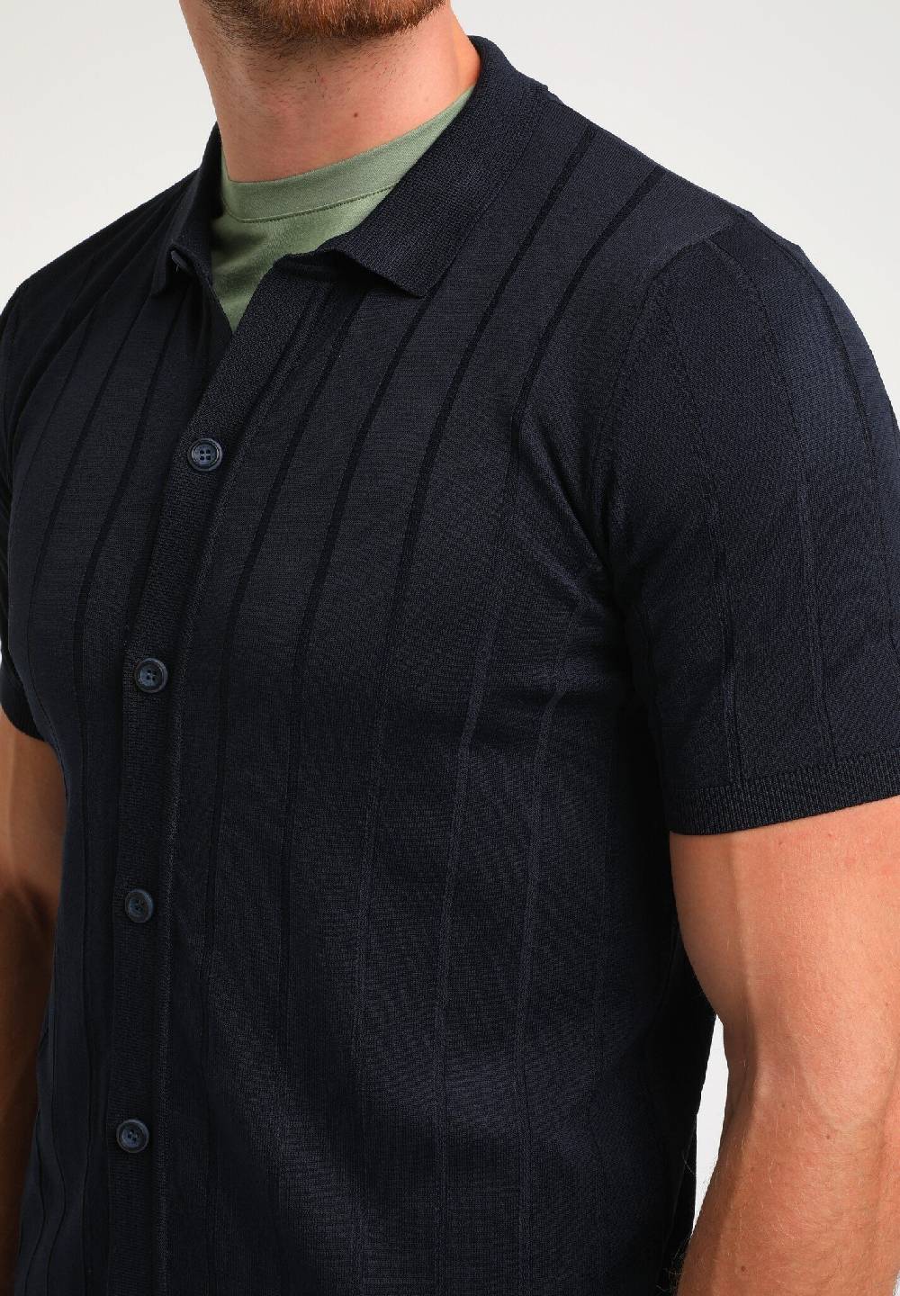 Gabbiano 334933 KORT MOUW HEMD KNITWEAR (301 NAVY)