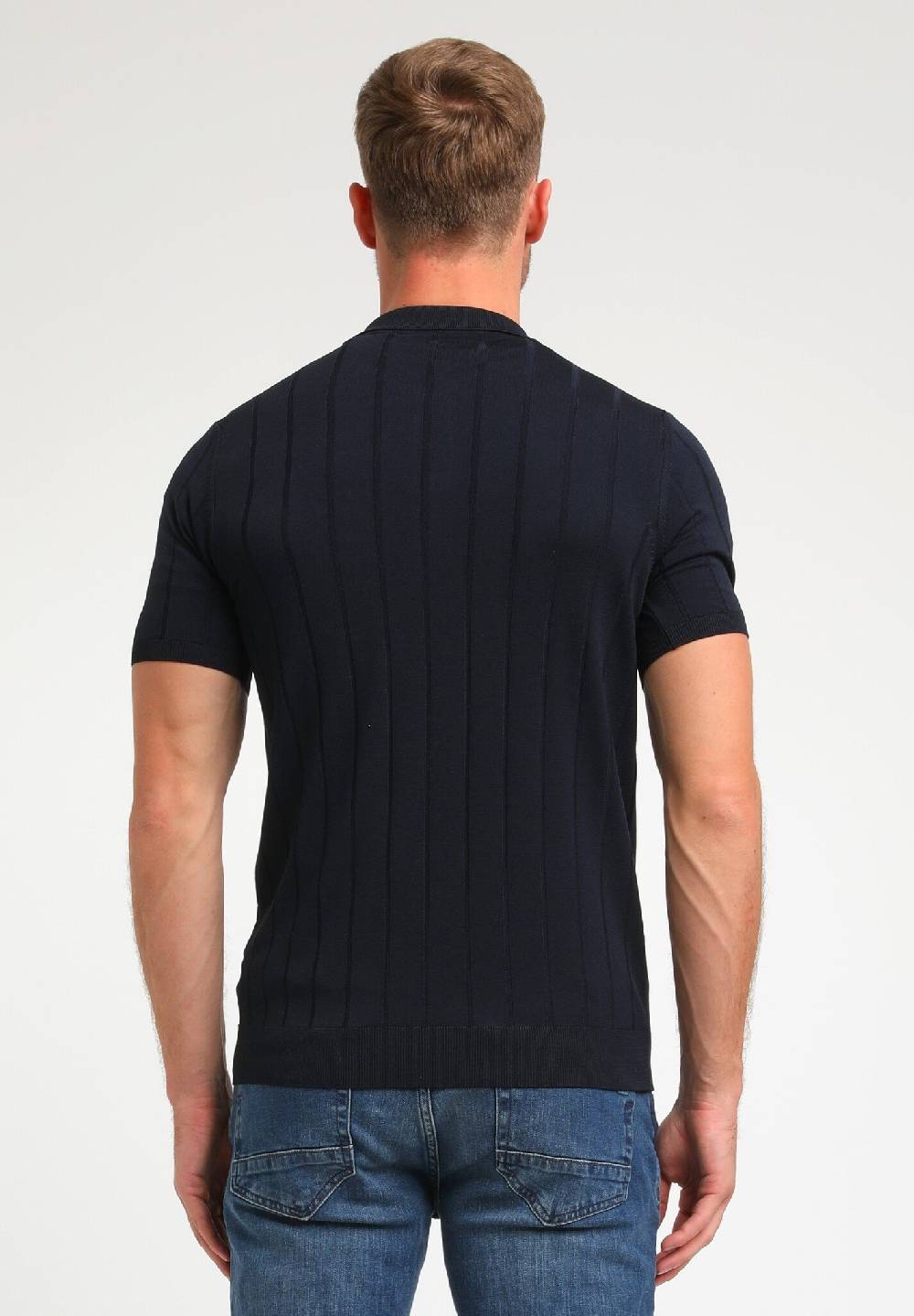 Gabbiano 334933 KORT MOUW HEMD KNITWEAR (301 NAVY)