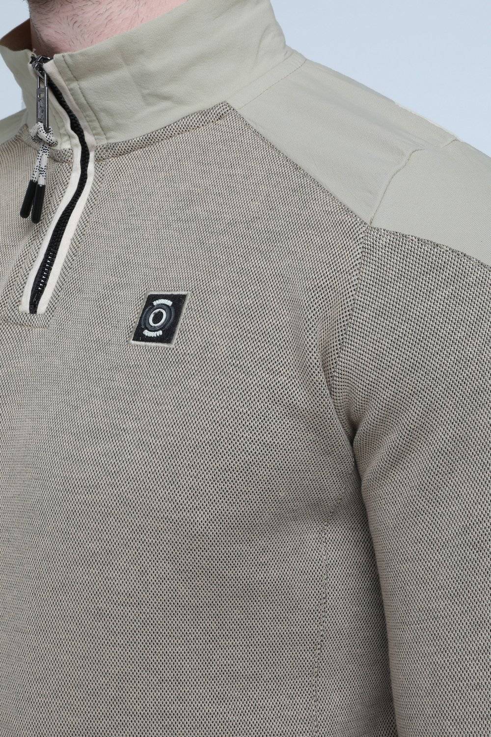 Gabbiano 772714 Half Zip Sweater Cream