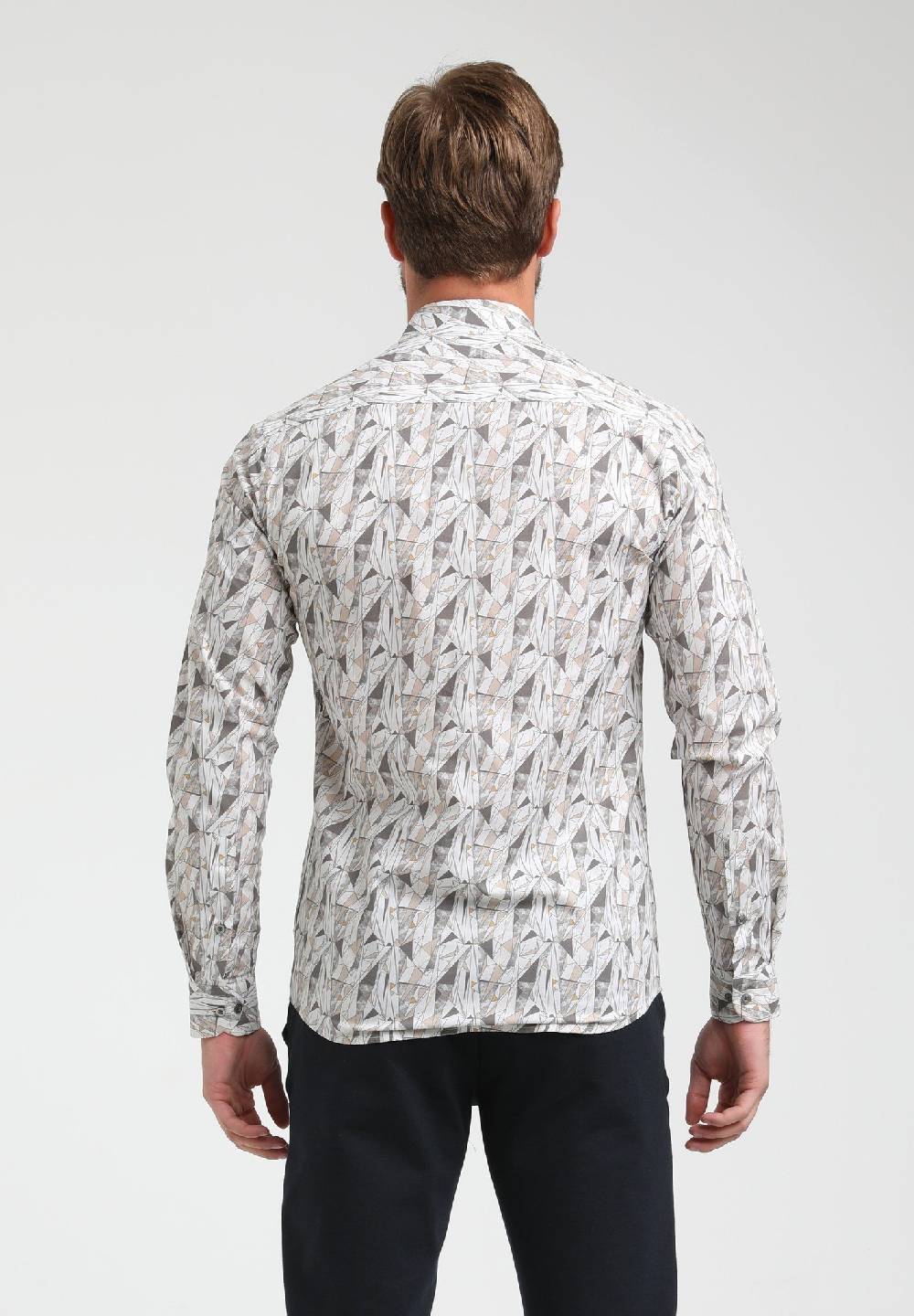 Gabbiano Overhemd Print 333522 Ecru