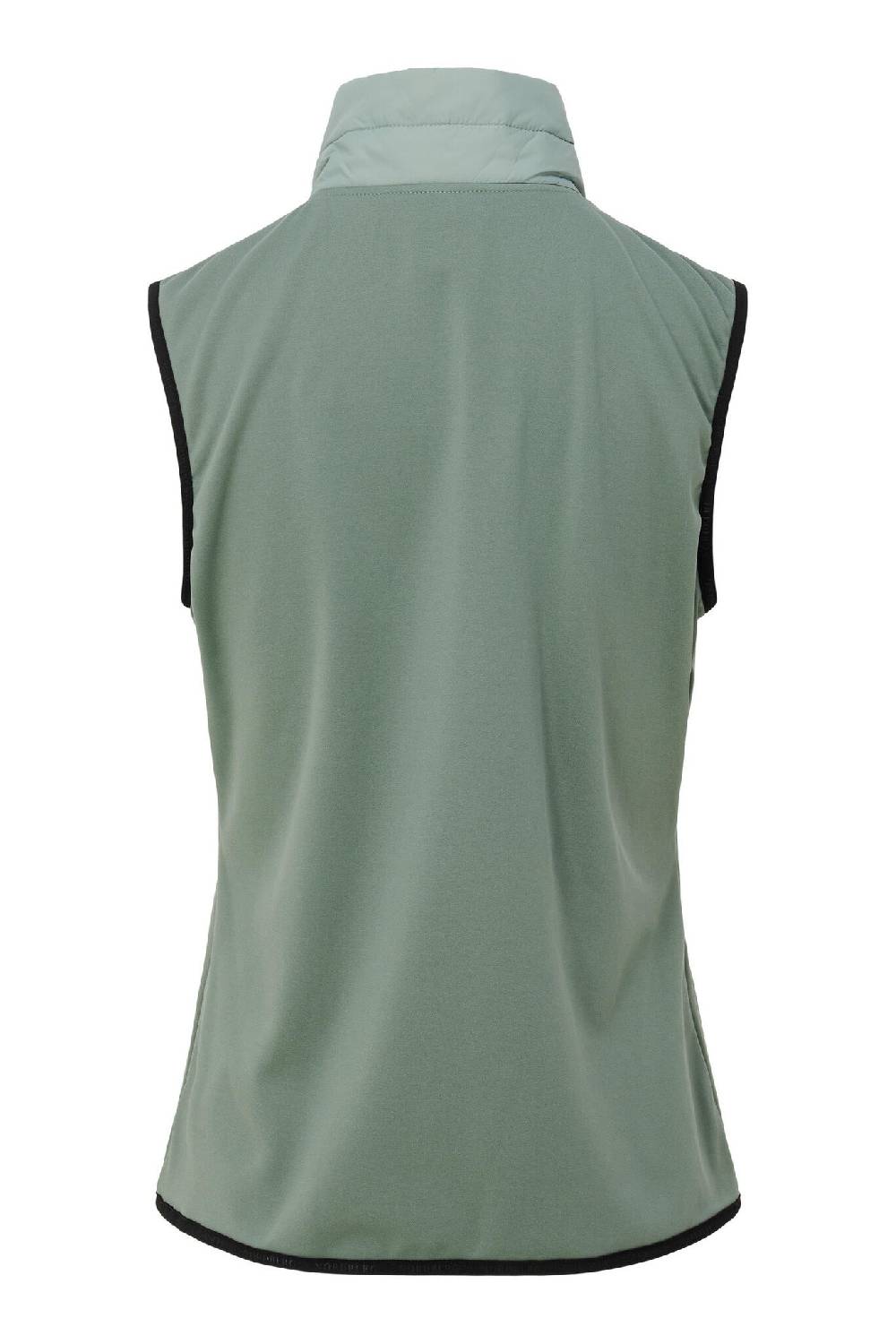 LADIES KNITTED AND WOVEN VEST TIRZA HERBAL GREEN