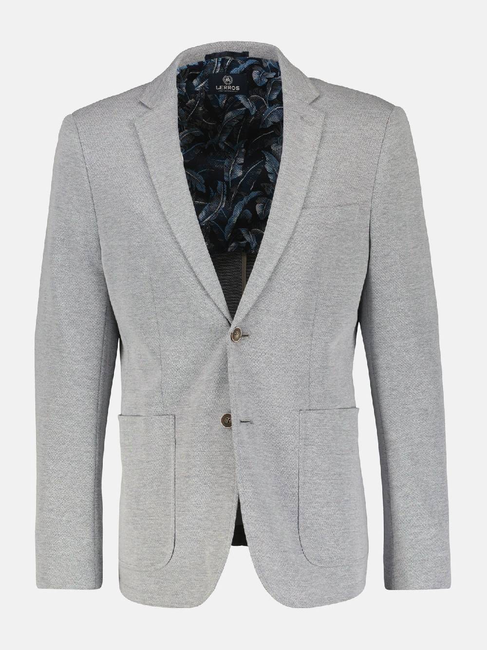 Lerros 2007K21JERSEYBLAZER MET ZAK (277 BASALT GREY)