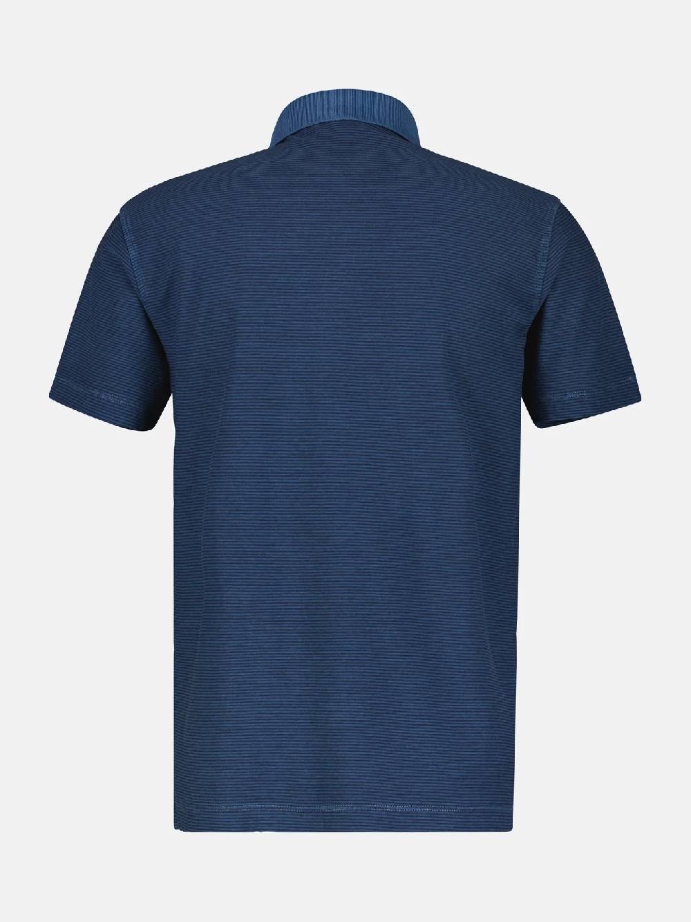 Lerros 2423211 GESTREEPT POLOSHIRT (448 STORM BLUE)
