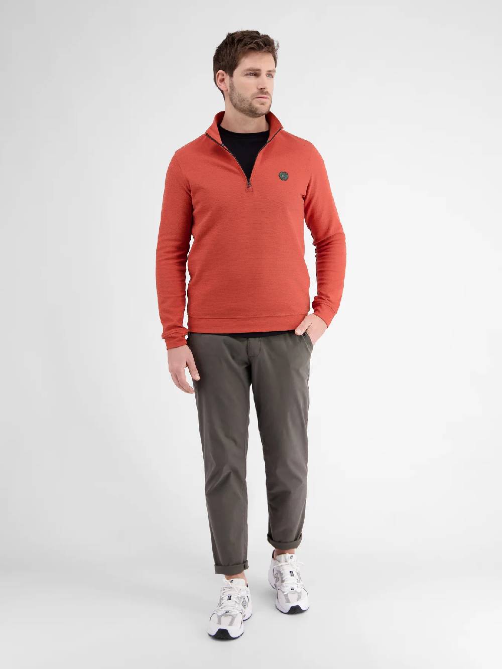 Lerros 2424402 SWEATTROYER (327 DEEP CORAL RED)