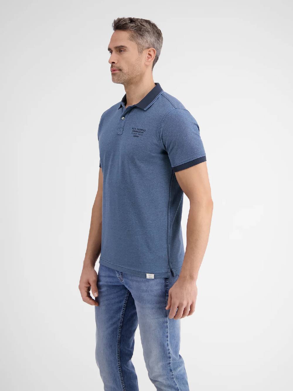 Lerros 2433239 TWEEKLEURIGE POLO (485 CLASSIC NAVY)