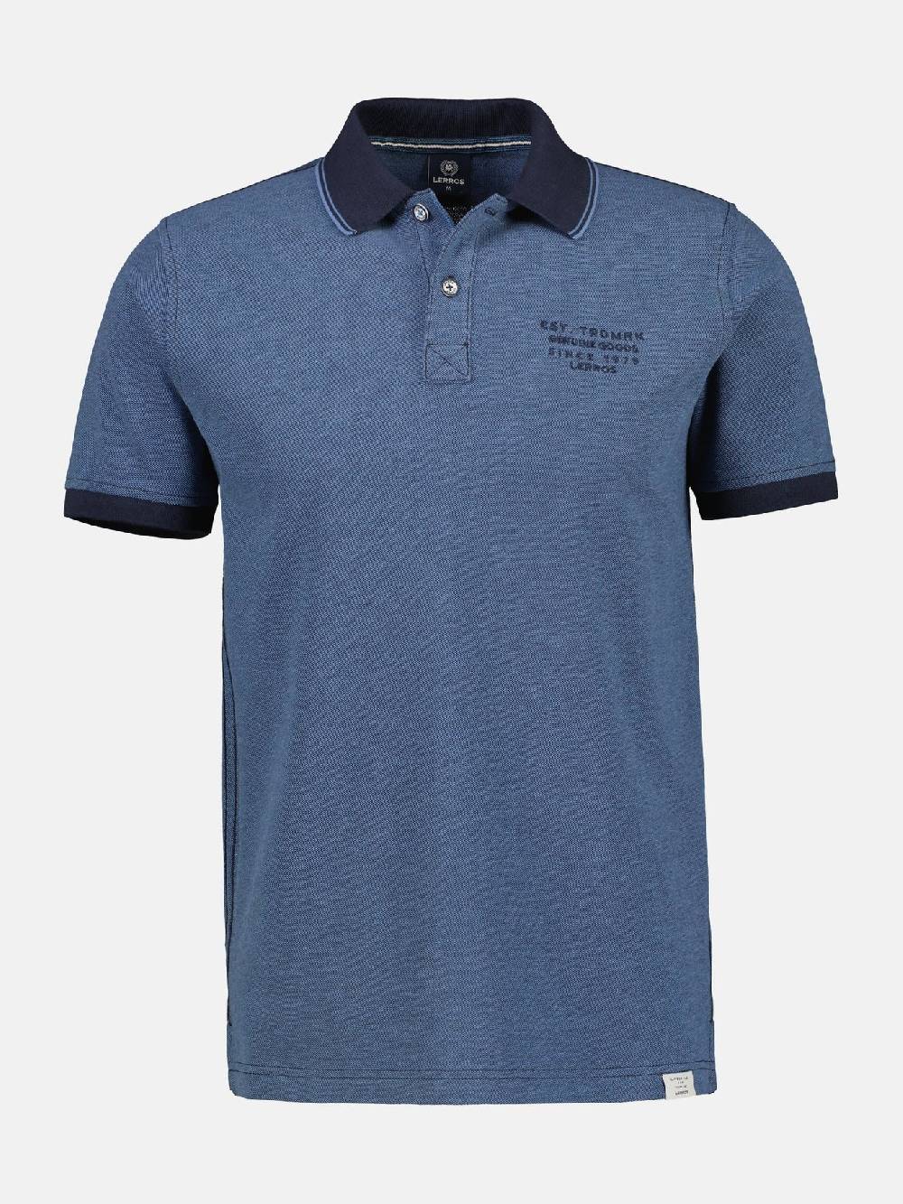 Lerros 2433239 TWEEKLEURIGE POLO (485 CLASSIC NAVY)