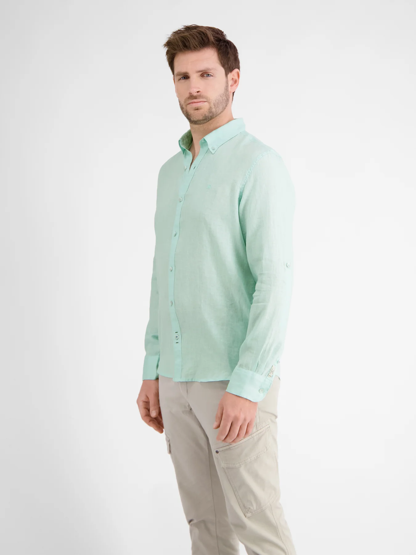 Lerros 2441113 H11 Hemd 1/1 Arm (605 Light Sea Blue)