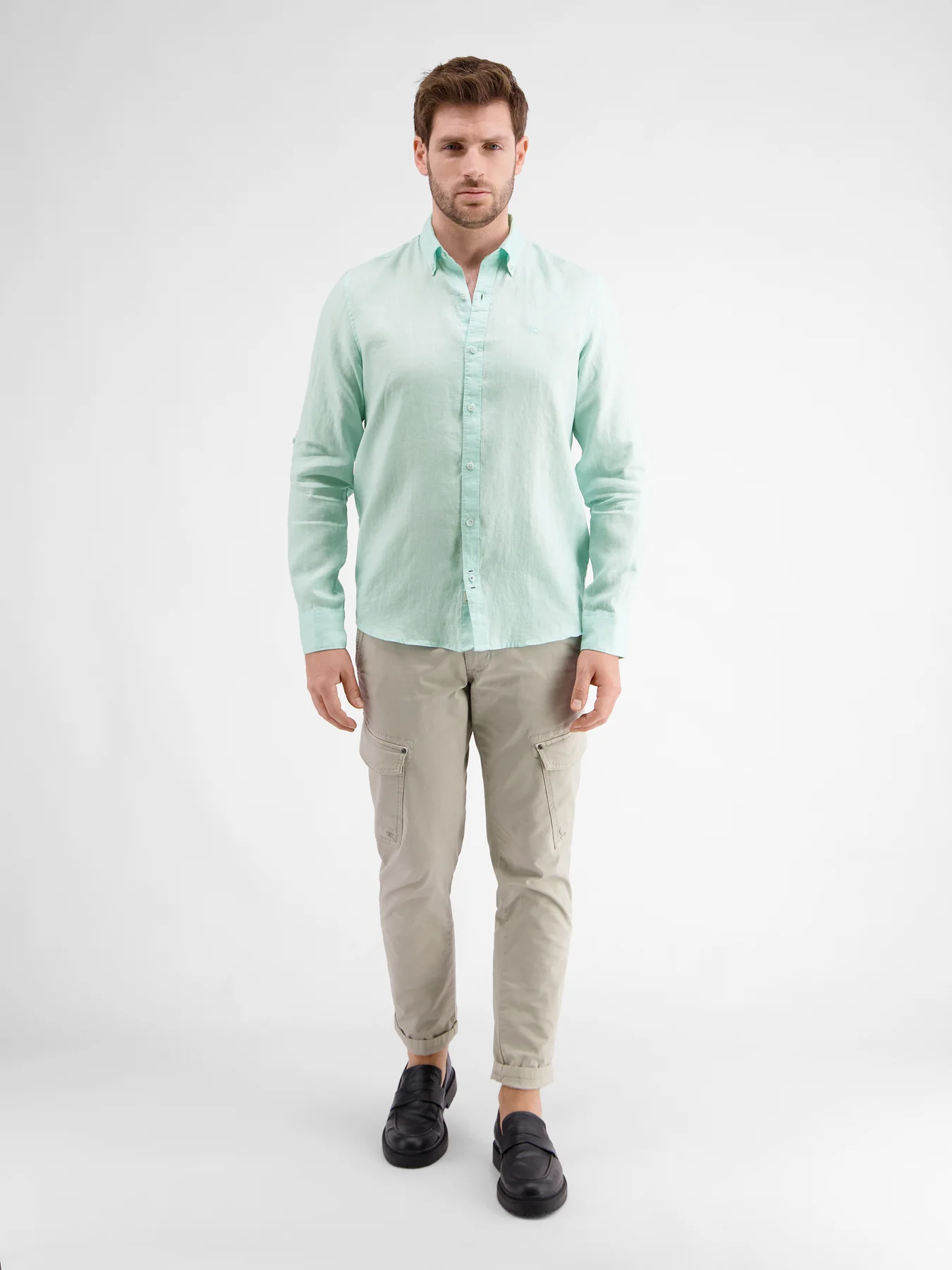 Lerros 2441113 H11 Hemd 1/1 Arm (605 Light Sea Blue)