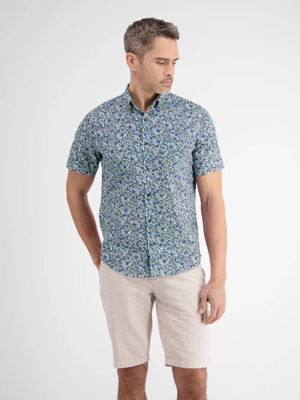 Lerros 2462137 H12 Hemd 1/2 Arm (410 Iced Mint)