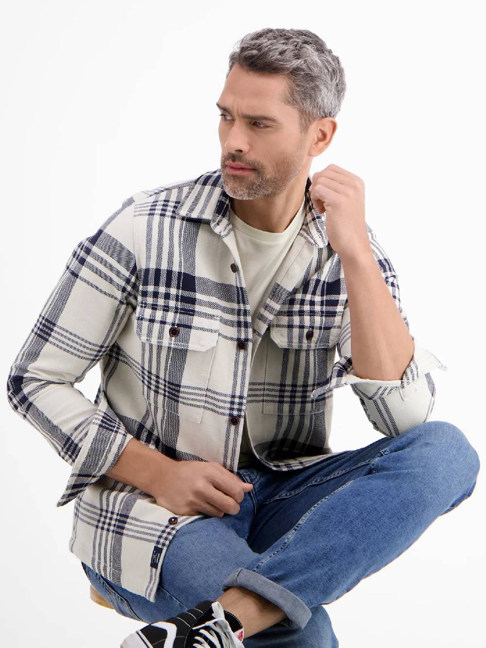 Lerros H11 Hemd 1/1 Arm (124 Pale Beige)