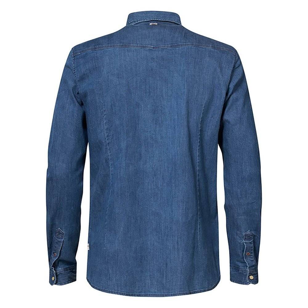 Petrol M-1010-SIL431 - Men Shirt Long Sleeve Denim (5001 Light Indigo)