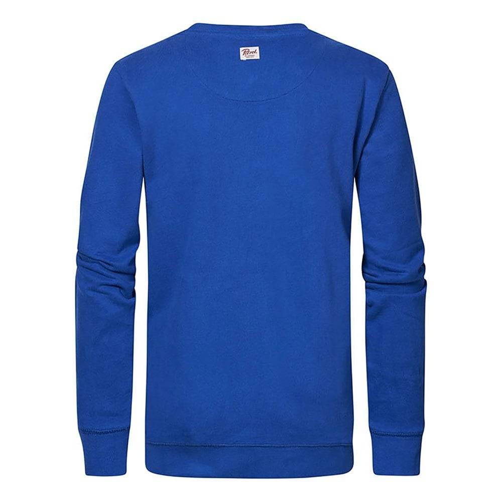 Petrol M-1020-SWR319 - Men Sweater Round Neck Print (5093 Imperial Blue)