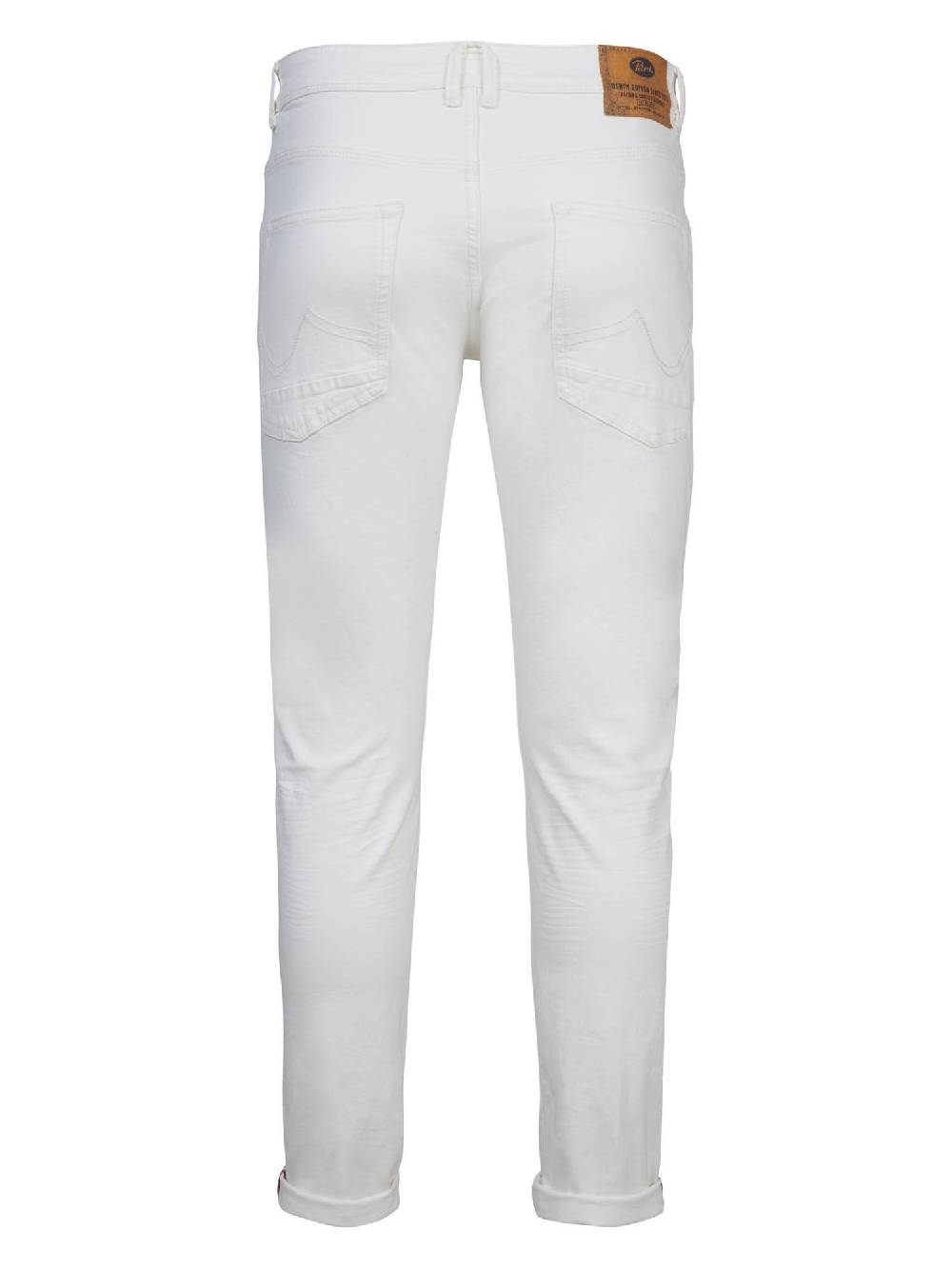 Petrol M-1030-Dnm007 - Seaham - Slim Fit Coloured (0000 Bright White)