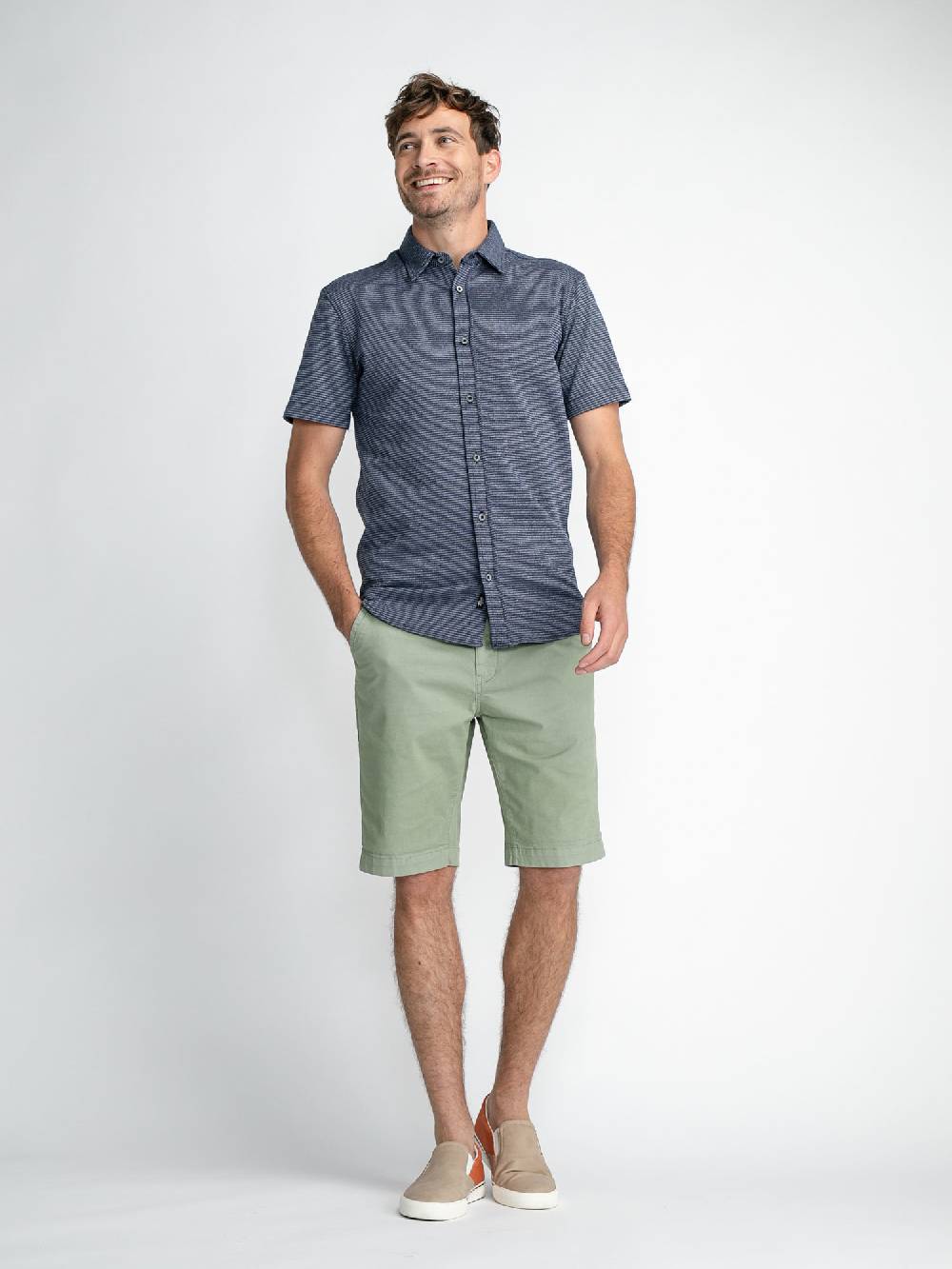 Petrol M-1030-Sis420 - Men Shirt Short Sleeve Uni (5152 Midnight Navy)