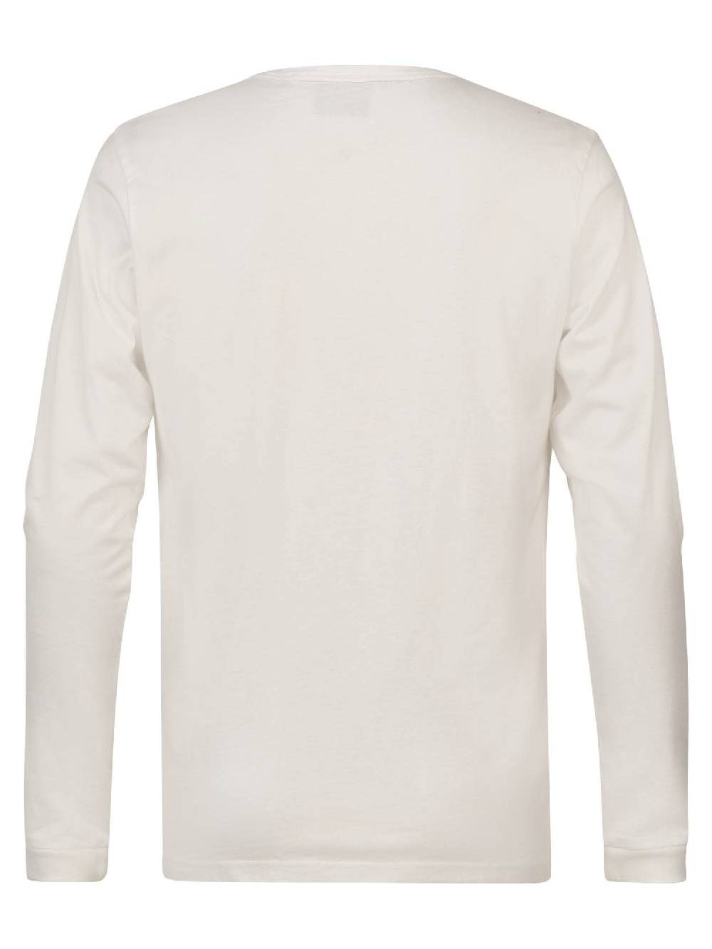 Petrol M-1030-Tlr672 - Men T-Shirt Ls Round Neck (0000 Bright White)