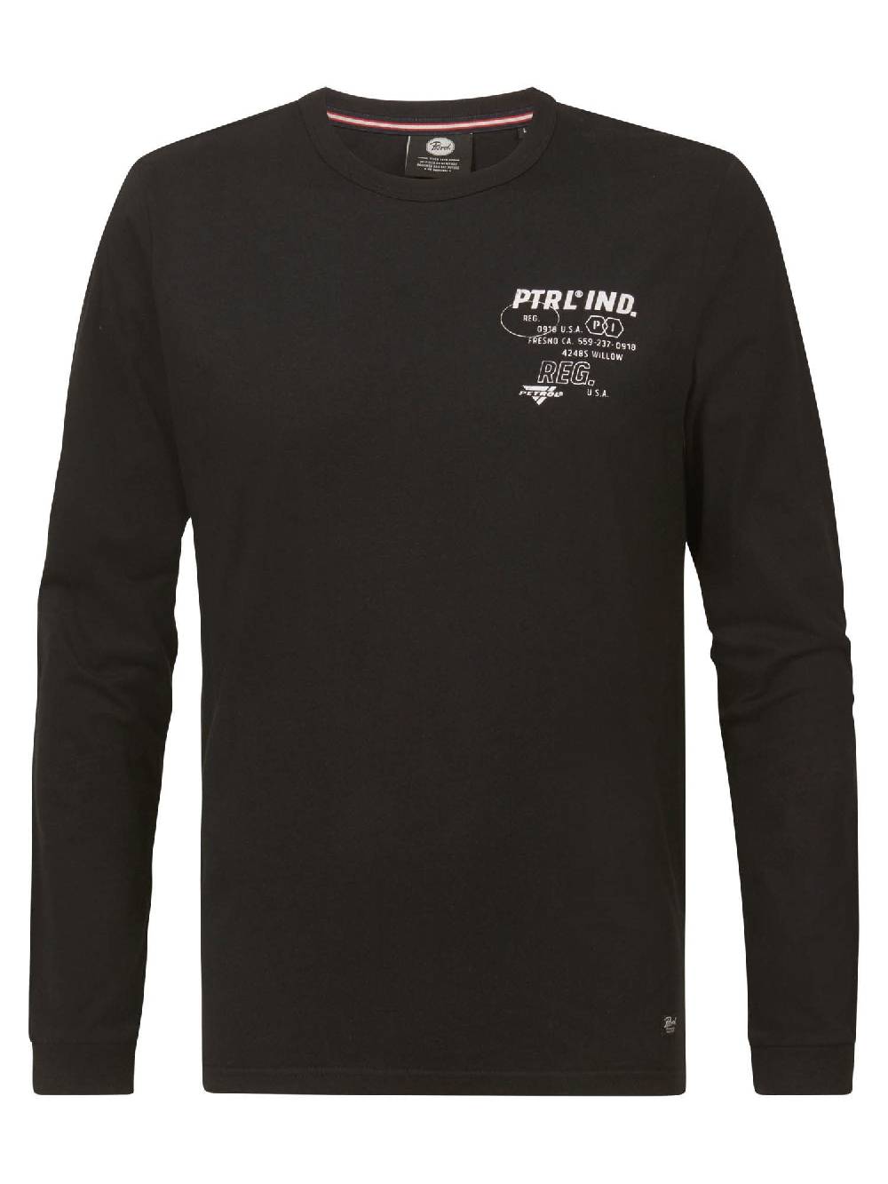 Petrol M-1030-Tlr672 - Men T-Shirt Ls Round Neck (9999 Black)