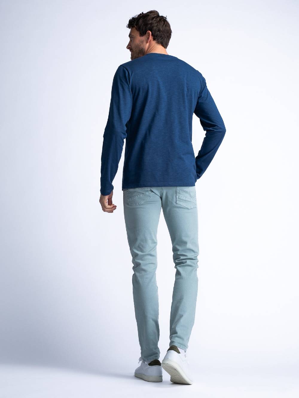 Petrol M-1040-DNM007 Seaham Coloured - Denim Slim Fit (5179 Aqua Grey)