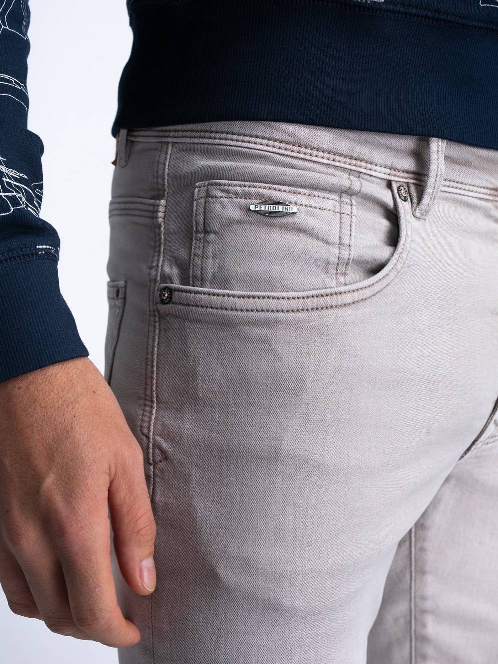 Petrol M-1040-DNM007 Seaham Coloured - Denim Slim Fit (7130 Light Tan)