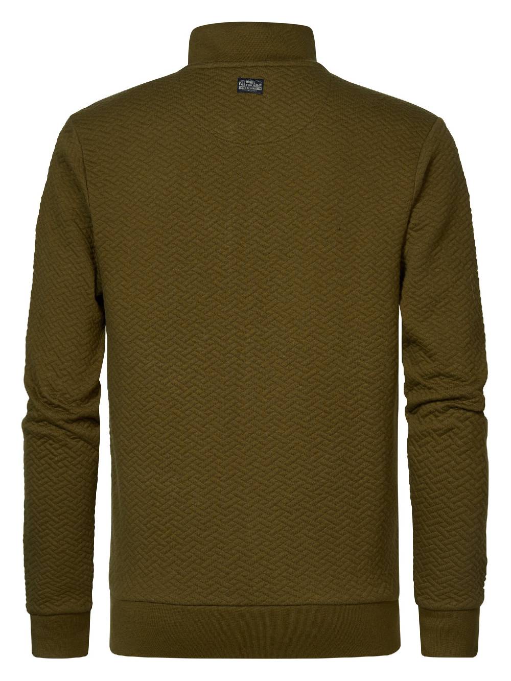 Petrol M-1040-SWC316 MEN VEST COLLAR ZIP (Sage Green 6158)