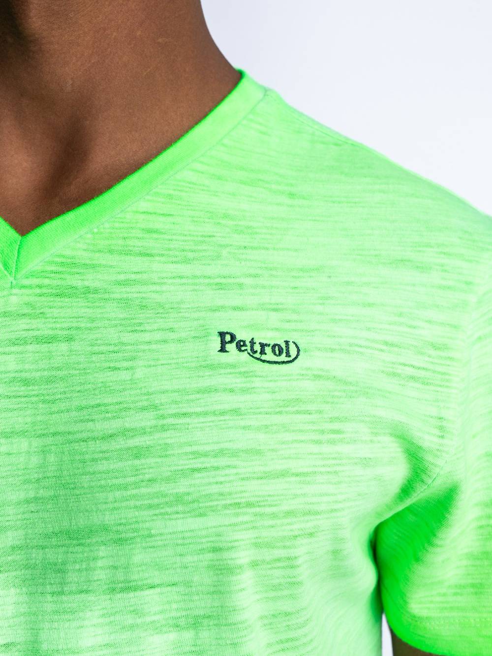 Petrol M-1040-TSV662 Men T-Shirt SS V-Neck (6099 Geen Gecko)