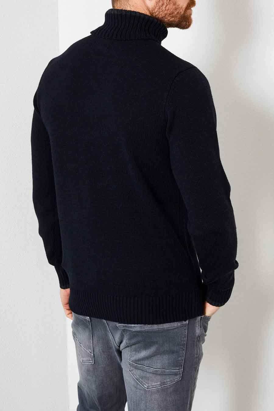 Petrol M-3000-KWC222 Turtleneck Pullover (5091 Dark Navy)