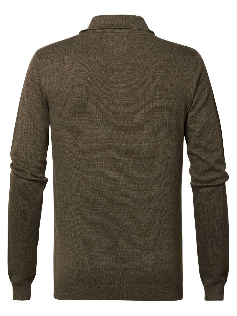 Petrol M-3020-KWC207 - Men Knitwear Collar Basic (7114 Dark Wood)