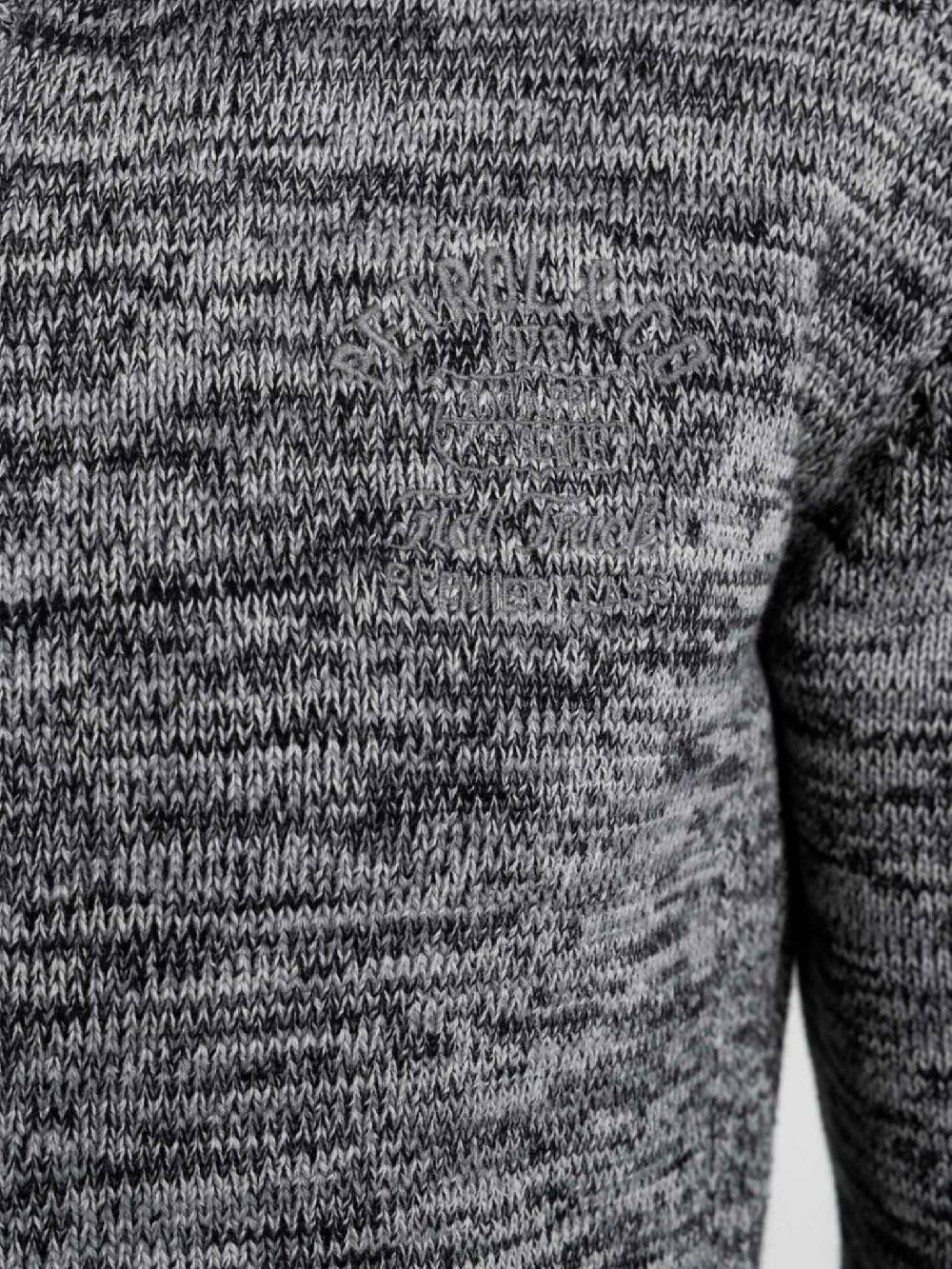 Petrol M-3020-KWC216 - Men Knitwear Collar (9999 Black)