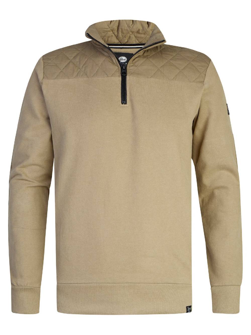 Petrol M-3020-SWC325 - Men Sweater Collar Zip (7113 Wild Dessert)