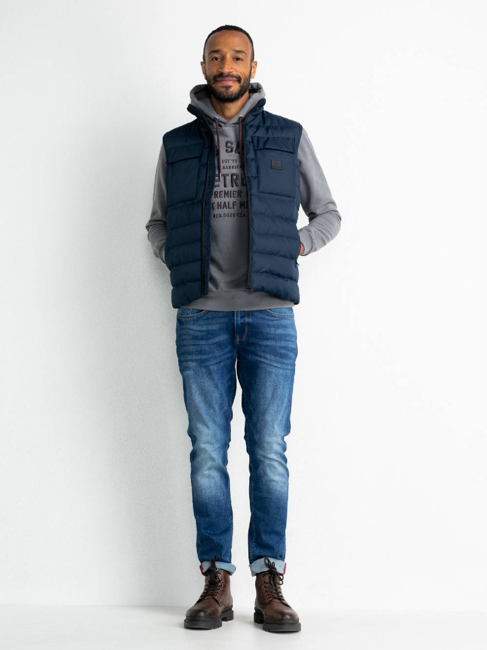 Petrol M-3020-WST105 - Men Waistcoat (5107 Dark Sapphire)