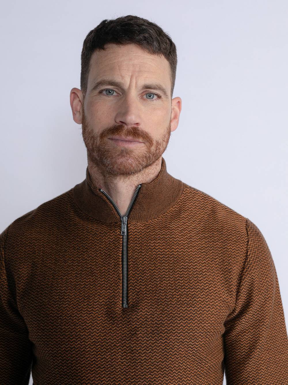 Petrol M-3030-Kwc205 - Men Knitwear Collar (9091 Dark Black)